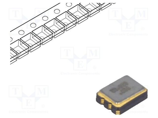 Resonator: quartz; 30MHz; 15pF; SMD; Body dim: 3.2x2.5x1.1mm; 10ms