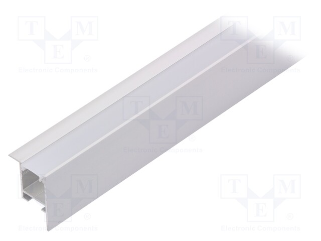 Profiles for LED modules; white; recessed; natural; L: 1m