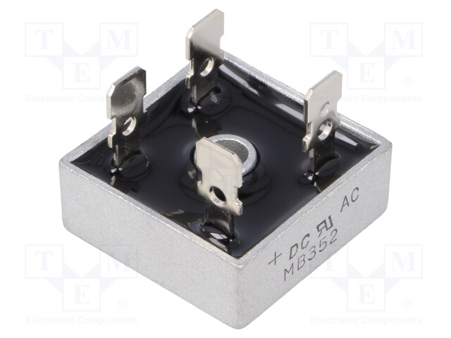 Single-phase bridge rectifier; Urmax: 200V; If: 35A; Ifsm: 400A