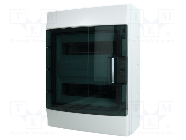 Enclosure: for modular components; IP65; grey; No.of mod: 24