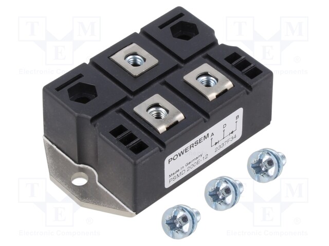 Module: diode; double,common cathode; 1.2kV; If: 312A; PWS-E; screw