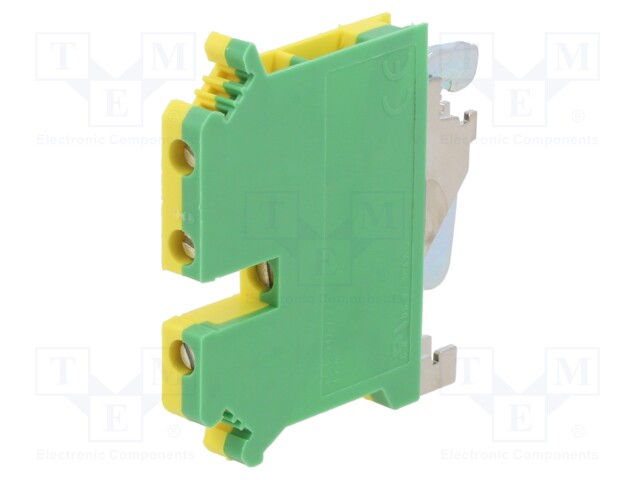 Splice terminal: rail; 0.2÷4mm2; terminals: 3; yellow-green; 500V