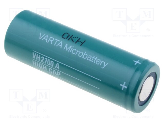 Re-battery: Ni-MH; A; 1.2V; 2700mAh; Features: low +