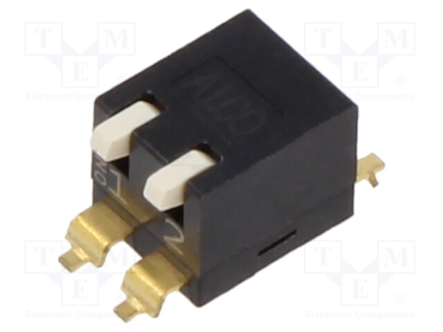 Switch: DIP-SWITCH; OFF-ON; 0.025A/24VDC; Pos: 2; -20÷85°C; SMT