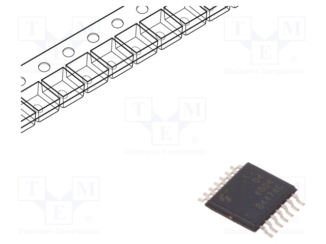 IC: digital; inverter; Channels: 6; SMD; TSSOP14; Series: LCX; 6ns