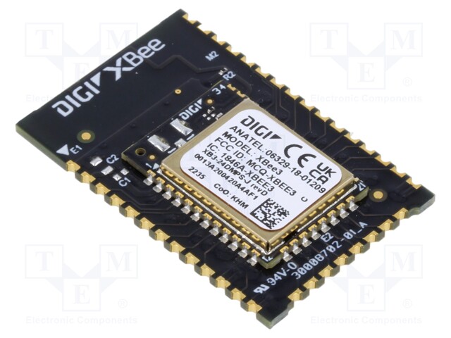 Module: RF; PCB; XBee; 2.4GHz; I2C,SPI,UART; -103dBm; 8dBm; SMD