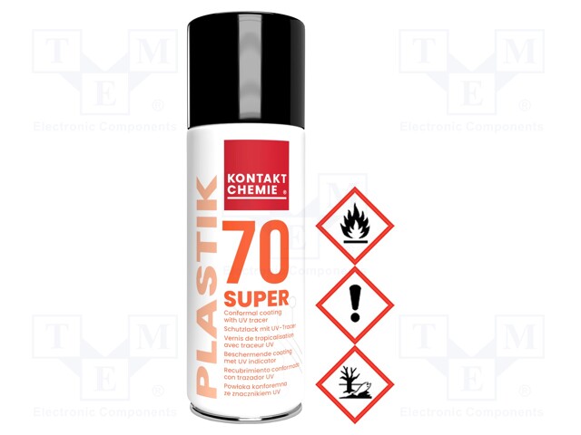 Protective coating; transparent; spray; 400ml; PLASTIK 70 SUPER