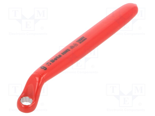 Wrench; insulated,single sided,box; 9mm; EN 60900,VDE