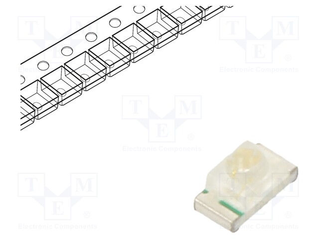 LED; SMD; 0603; blue; 200÷400mcd; 1.6x0.8x0.95mm; 35°; 2.6÷3.6V