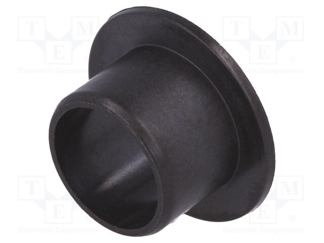 Bearing: sleeve bearing; with flange; Øout: 28mm; Øint: 25mm; black