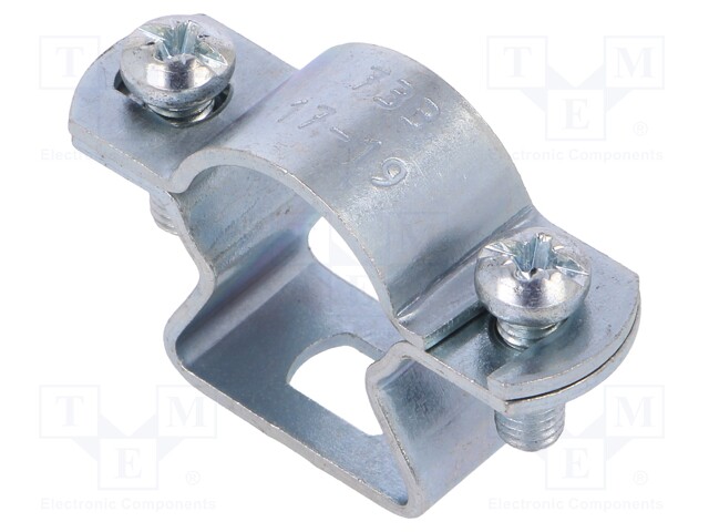 T-bolt clamp; W: 45mm; Clamping: 17÷19mm; steel; Plating: zinc