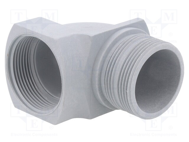 Cable gland; angular; M32; IP55; Mat: polyamide; grey