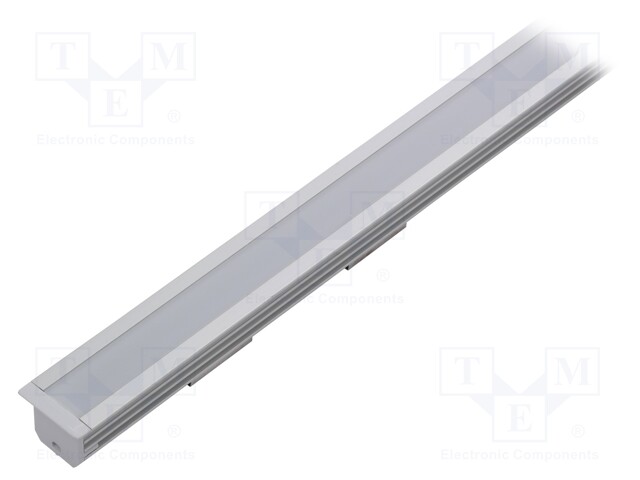 Profiles for LED modules; white; recessed; natural; L: 1m