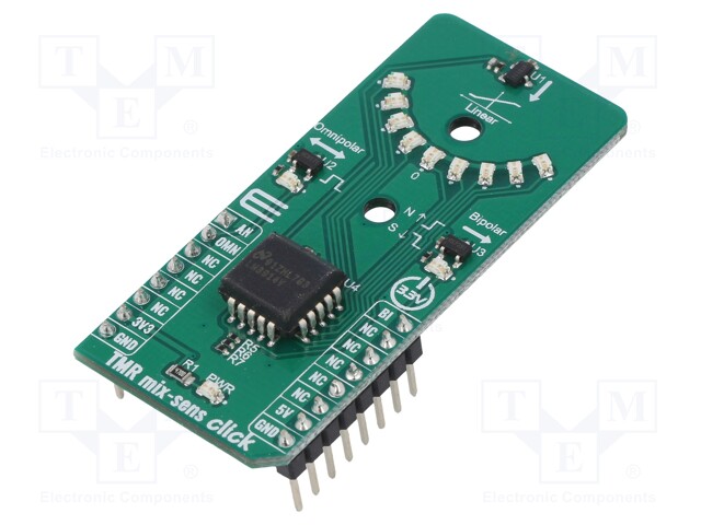 Click board; magnetic field sensor; GPIO,analog; 3.3/5VDC