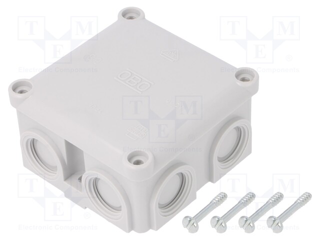 Enclosure: junction box; X: 81.9mm; Y: 81.9mm; Z: 46mm; IP54