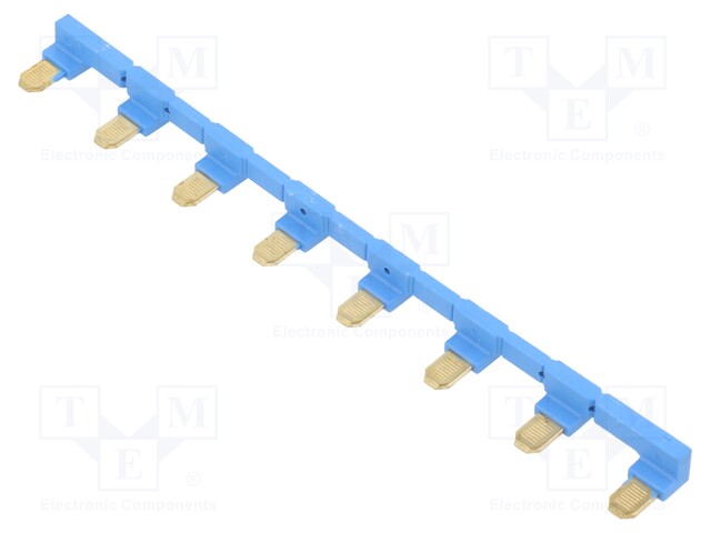 Connection bridge; 10A; 250VAC; Colour: blue