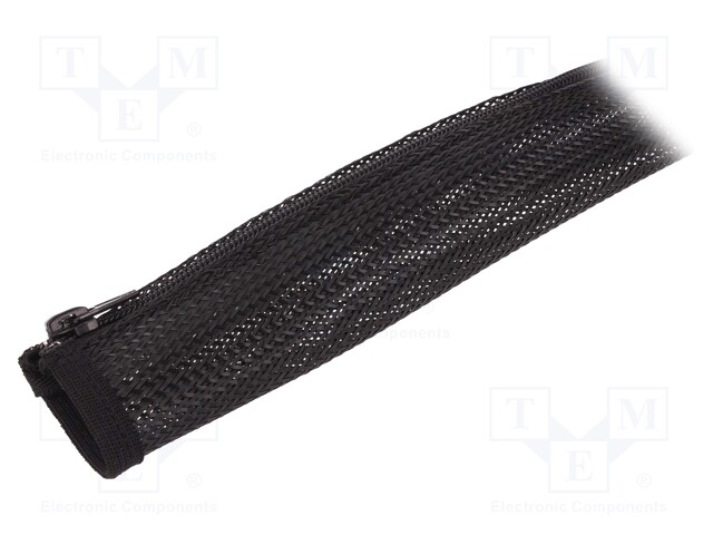 Conduit; Mat: polyester; black; 50÷150°C; L: 1m; Features: multi use