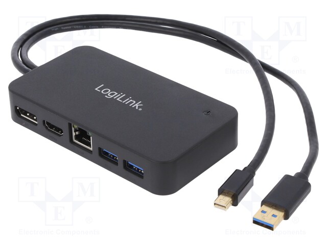 Converter; DisplayPort 1.2,HDMI 1.4,USB 3.0; Colour: black