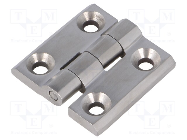 Hinge; Width: 40mm; stainless steel; H: 40mm; Holes no: 4