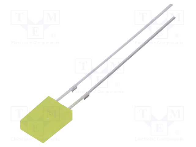 LED; rectangular; 2x4.95x6.96mm; yellow; 30÷45mcd; 150°; 20mA