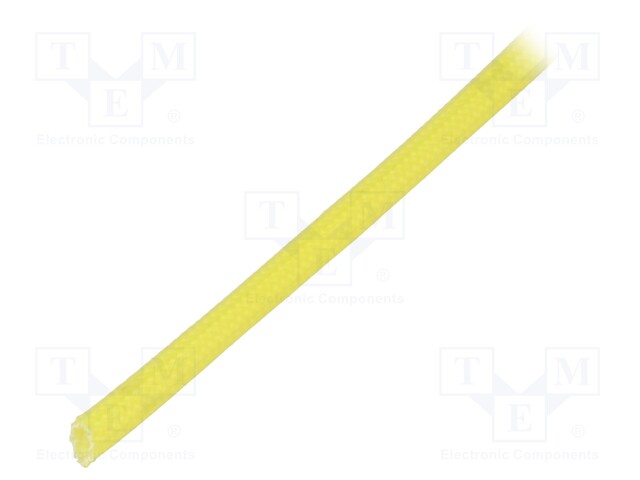 Insulating tube; yellow; -30÷155°C; Øint: 2mm; L: 200m; 3kV/mm