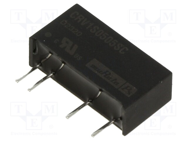 Converter: DC/DC; 1W; Uin: 4.5÷5.5V; Uout: 5VDC; Iout: 200mA; SIP