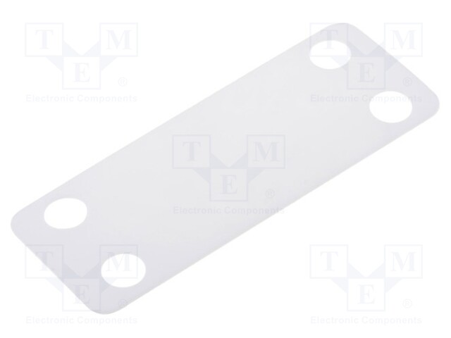 Label; polyamide; white; -40÷85°C; L: 19mm; UL94V-2; Label l: 19mm