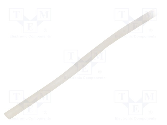 Insulating tube; Mat: silicone; natural; Øint: 2.5mm