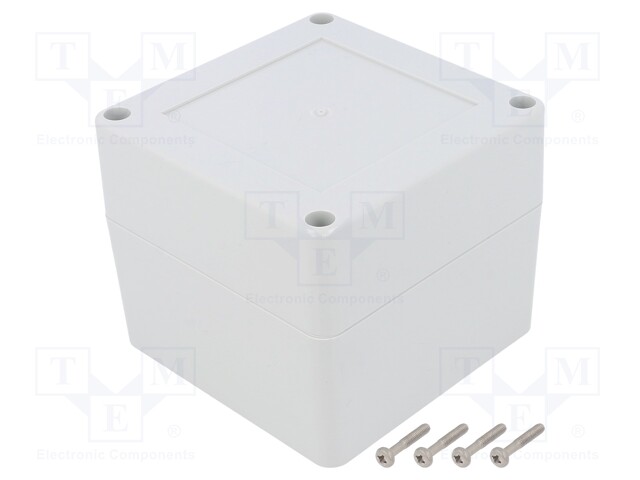 Enclosure: multipurpose; X: 90mm; Y: 90mm; Z: 75mm; ZP; polycarbonate