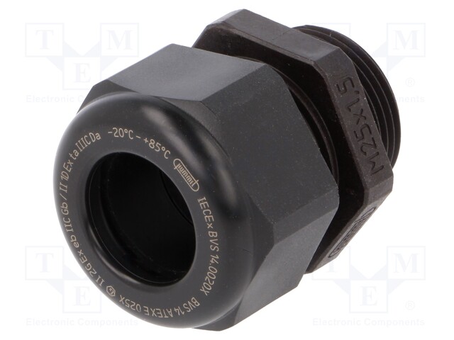 Cable gland; M25; IP68; Mat: polyamide; black