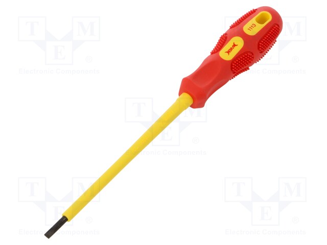 Screwdriver; insulated; slot; SL 3mm; Blade length: 100mm