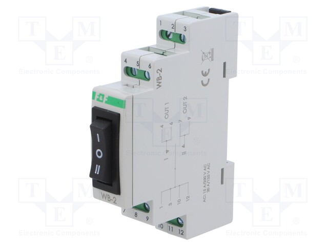 Module: pushbutton switch; 250VAC; 16A; IP20; Pos: 3