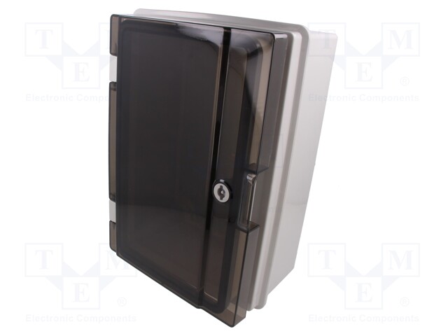 Enclosure: wall mounting; X: 221mm; Y: 311mm; Z: 137mm; ABS; IP65