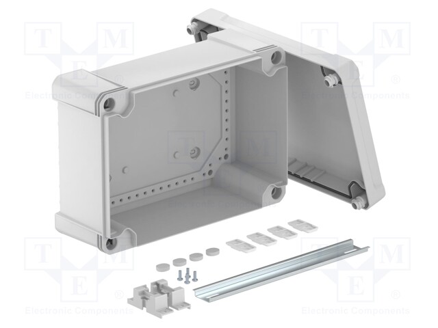 Enclosure: junction box; X: 202mm; Y: 286mm; Z: 126mm; polycarbonate