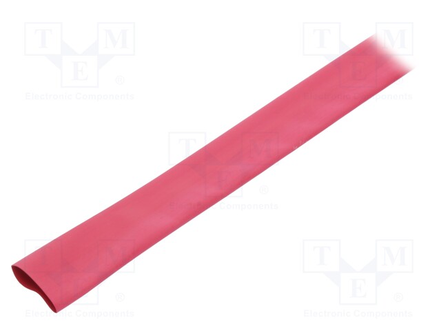 Heat shrink sleeve; thin walled; 3: 1; 18mm; L: 30m; red; -55÷135°C