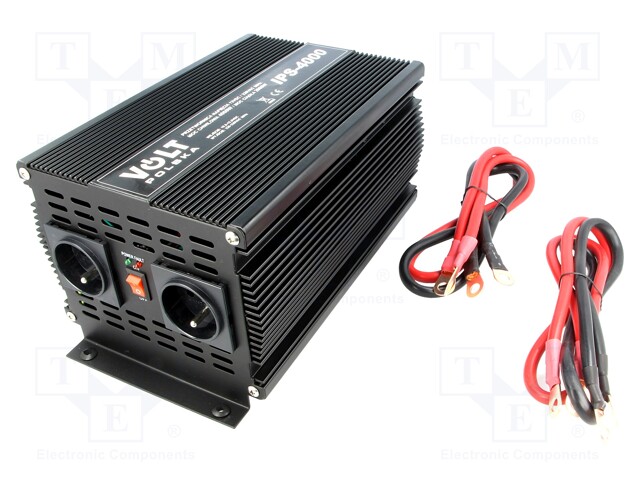 Converter: automotive dc/ac; 2000W; Uout: 230VAC; Out: mains 230V