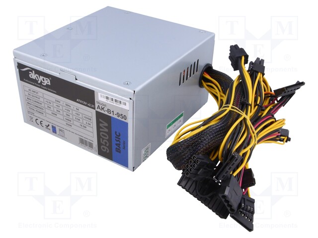 Power supply: computer; 950W; Features: fan 12cm