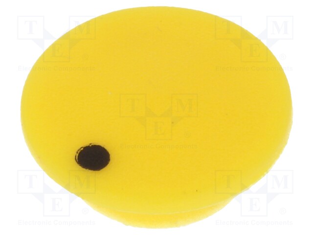 Cap; plastic; push-in; yellow; Application: K21
