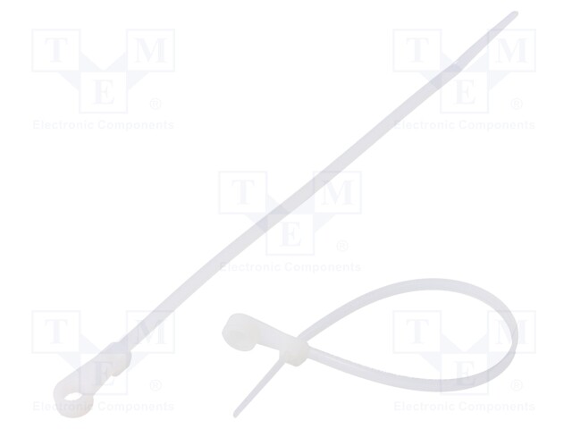 Cable tie; with a hole for screw mounting; L: 170mm; W: 3.6mm