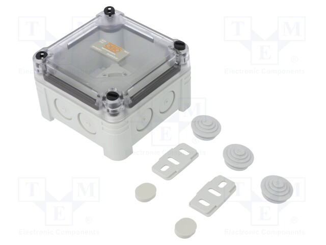 Enclosure: junction box; X: 95mm; Y: 95mm; Z: 60mm; polycarbonate