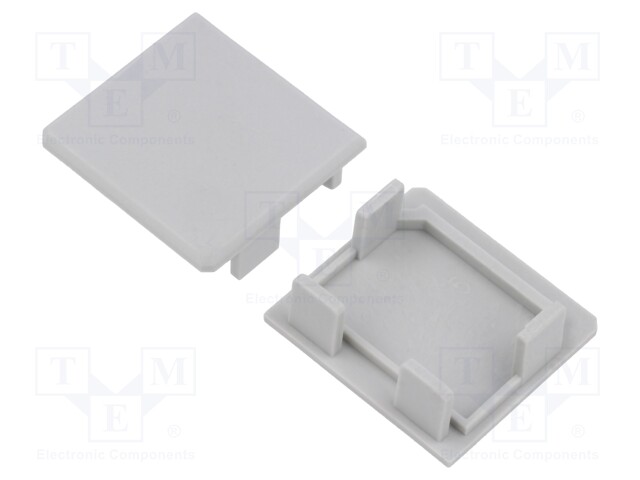 Cap for LED profiles; grey; LIPOD