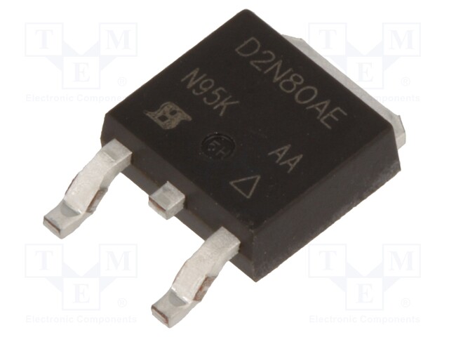 Transistor: N-MOSFET; unipolar; 800V; 1.8A; Idm: 3.6A; 62.5W; DPAK