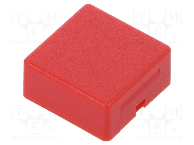 Button; square; 15x15mm; Colour: red; Application: AML series