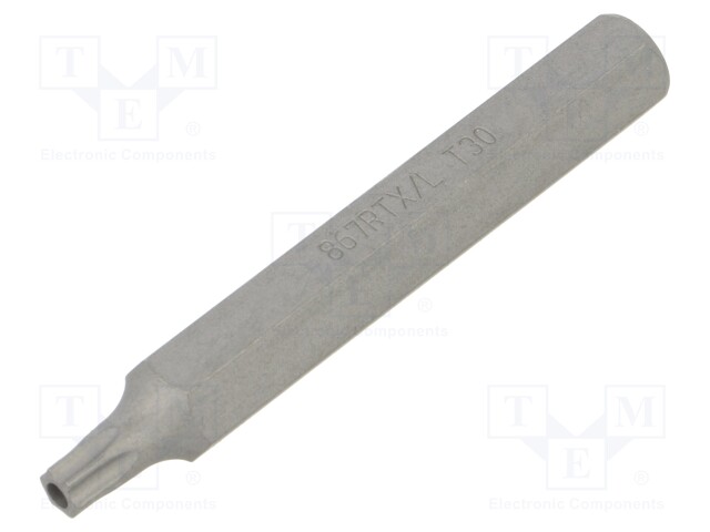 Screwdriver bit; Torx® with protection; T30H; Overall len: 75mm