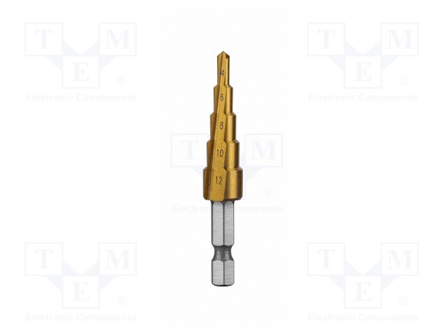 Drill bit; Ø: 4÷12mm; thin tinware