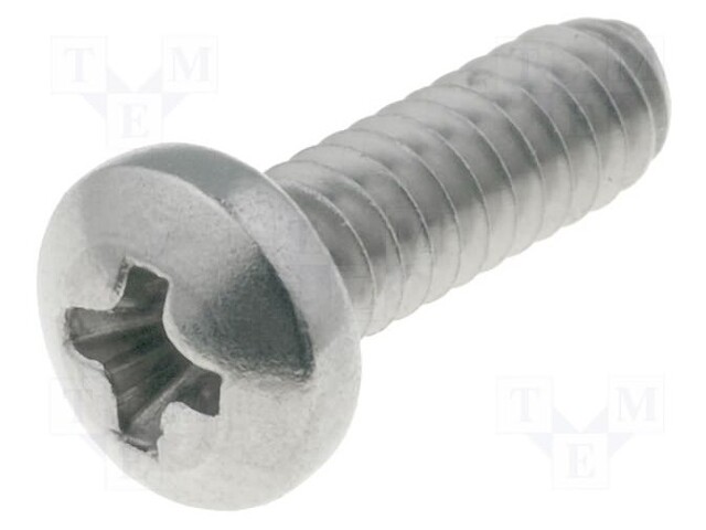 Screw; UNC4-40x6,4; Head: cheese head; Phillips; stainless steel