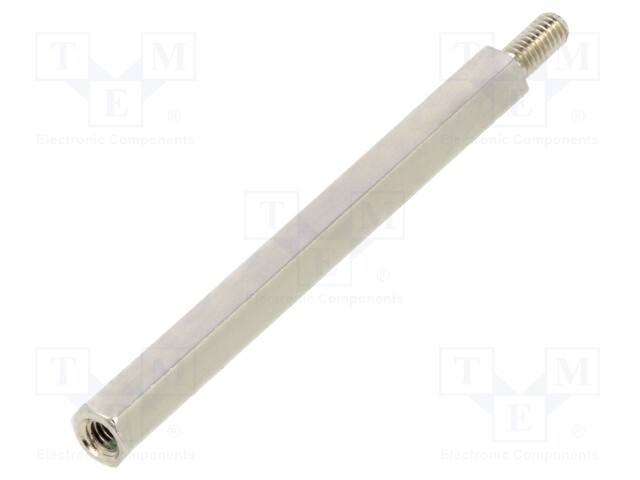 Screwed spacer sleeve; Int.thread: M2,5; 40mm; Ext.thread: M2,5