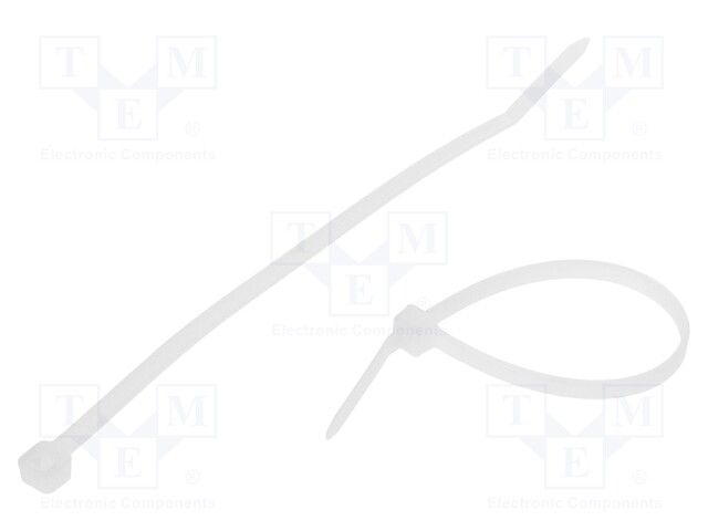 Cable tie; L: 140mm; W: 3.6mm; polyamide; 178N; natural; -40÷85°C