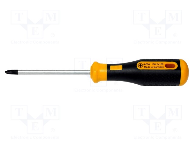 Screwdriver; Phillips; PH2; Blade length: 100mm