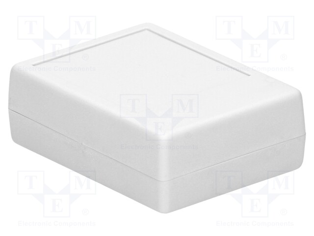 Enclosure: with panel; X: 63mm; Y: 83mm; Z: 30mm; polystyrene; grey